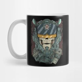 Sci-fi skull with Israeli flag. Mug